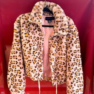Victoria Secret Pink Large Cheetah Coat